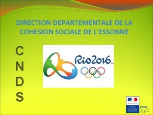 DIRECTION DEPARTEMENTALE DE LA COHESION SOCIALE DE LESSONNE