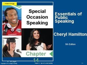 Special Occasion Speaking Essentials of Public Speaking Cheryl