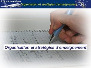 BTS Aronautique Organisation et stratgies denseignement BTS Aronautique