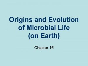 Origins and Evolution of Microbial Life on Earth