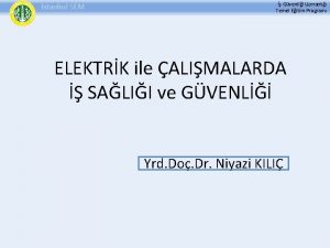 stanbul SEM Gvenlii Uzmanl Temel Eitim Program ELEKTRK