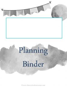 Planning Binder www thecurriculumcorner com Data Tracking www