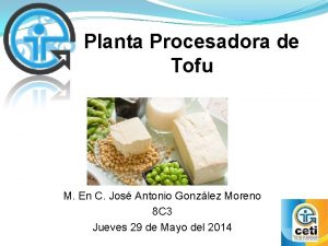 Planta Procesadora de Tofu M En C Jos