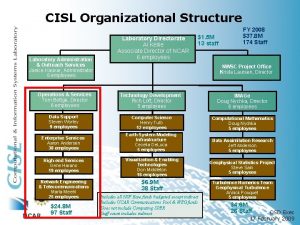 CISL Organizational Structure Laboratory Administration Outreach Services Janice