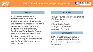 How to do Exploratory Data Analysis using JMP