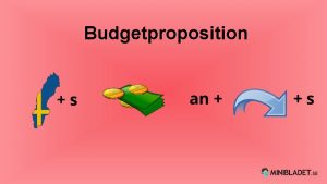 Budgetproposition Vad r skatt Skatt r en avgift