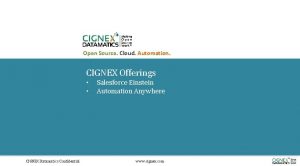Open Source Cloud Automation CIGNEX Offerings CIGNEX Datamatics