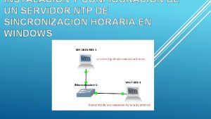 INSTALACION Y CONFIGURACION DE UN SERVIDOR NTP DE