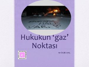 Hukukun gaz Noktas 10 Ocak 2015 Kimyasallardan retilmi