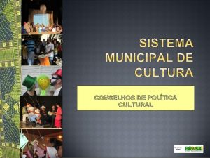 CONSELHOS DE POLTICA CULTURAL CONSELHO MUNICIPAL DE POLITICA