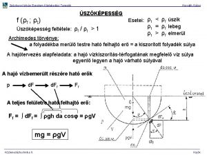 Szchenyi Istvn Egyetem Kzlekedsi Tanszk Horvth Gbor SZKPESSG