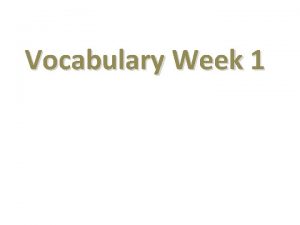 Vocabulary Week 1 Circle Map Definition Characteristics Drawing