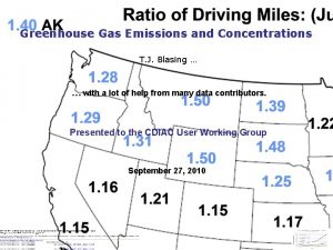 Greenhouse Gas Emissions and Concentrations T J Blasing