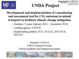 UNECE Transport Division Informal document No GRPE63 31