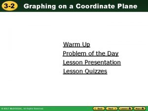 3 2 Graphing on a Coordinate Plane Warm