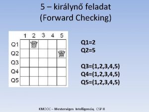 5 kirlyn feladat Forward Checking Q 12 Q