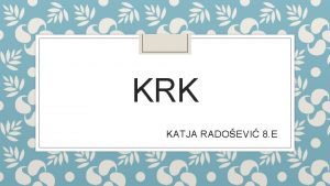 KRK KATJA RADOEVI 8 E SMJETAJ Krk uz