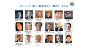 2017 2018 BOARD OF DIRECTORS Daniel Abramson RAND