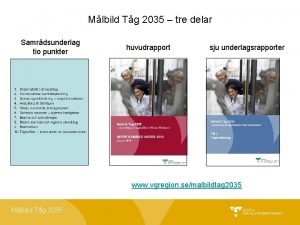 Mlbild Tg 2035 tre delar Samrdsunderlag tio punkter