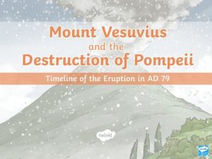 Mount Vesuvius erupted on 24 th August AD