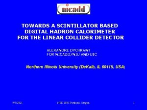 TOWARDS A SCINTILLATOR BASED DIGITAL HADRON CALORIMETER FOR