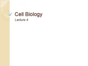 Cell Biology Lecture 4 Plasma Membrane Transport Permeable