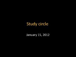 Study circle January 15 2012 Aum Aum Maintain