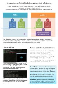 Dynamic Service Scalability in InformationCentric Networks Suman Srinivasan