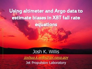 Using altimeter and Argo data to estimate biases