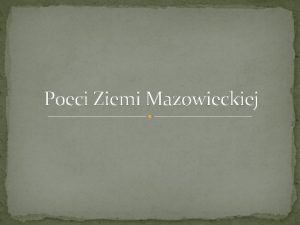 Poeci Ziemi Mazowieckiej Krzysztof Kamil Baczyski ycie poety