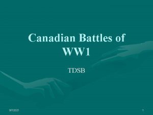 Canadian Battles of WW 1 TDSB 972021 1