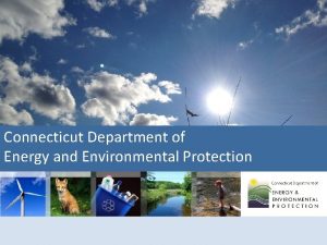 Connecticut Department of Energy and Environmental Protection Strategies