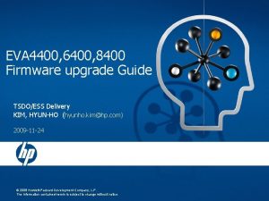 EVA 4400 6400 8400 Firmware upgrade Guide TSDOESS