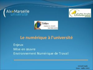 Le numrique luniversit Enjeux Mise en uvre Environnement