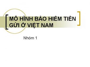 M HNH BO HIM TIN GI VIT NAM