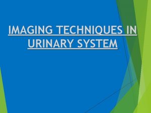 IMAGING TECHNIQUES IN URINARY SYSTEM HISTORY Dates back