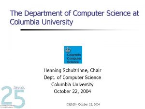 The Department of Computer Science at Columbia University