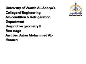 University of Warith ALAnbiyaa College of Engineering Aircondition