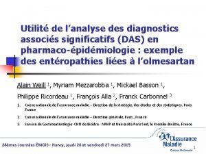 Utilit de lanalyse des diagnostics associs significatifs DAS