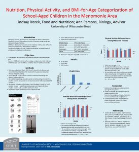 Nutrition Physical Activity and BMIforAge Categorization of SchoolAged