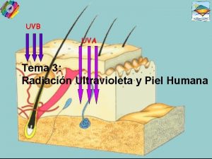 Tema 3 Radiacin Ultravioleta y Piel Humana Nociones