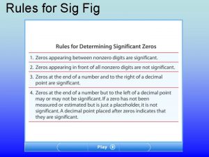 Rules for Sig Fig Rules for Calculating with