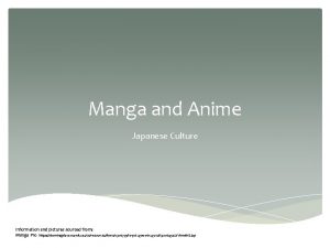 Manga and Anime Japanese Culture Information and pictures
