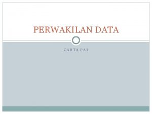 PERWAKILAN DATA CARTA PAI CARTA PAI MENENTUKAN NILAI