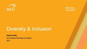 Diversity Inclusion Sandra Healy DCU Head of Diversity