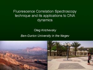 Fluorescence Correlation Spectroscopy technique and its applications to