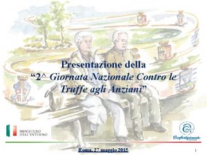 Presentazione della 2 Giornata Nazionale Contro le Truffe