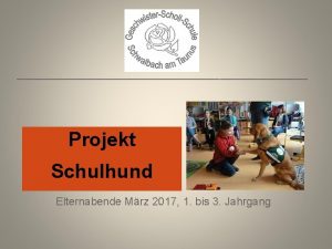 Projekt Schulhund Elternabende Mrz 2017 1 bis 3