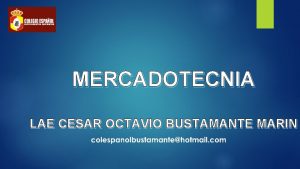 MERCADOTECNIA LAE CESAR OCTAVIO BUSTAMANTE MARIN PRODUCTO Es