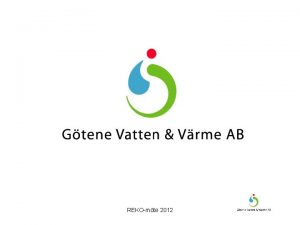 REKOmte 2012 Fjrrvrme Gtene ttort Fjrrvrment Kp av